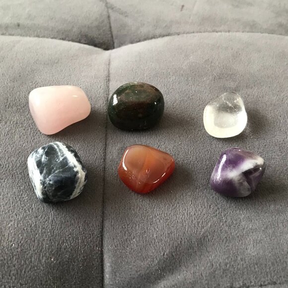 The Crystal Healing Set 6 Crystals & Guidebook Vintage 1997 - Picture 8 of 8